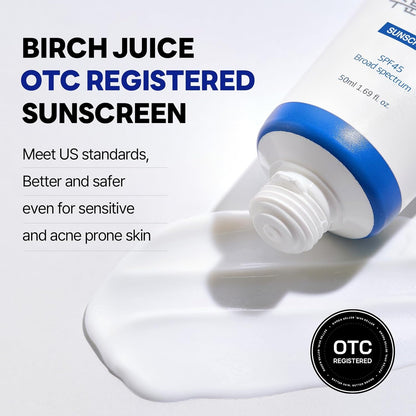 Round Lab Birch SPF 45+ Moisturizing Sunscreen 50ml