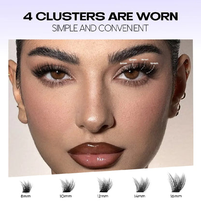 Mink & Soft Natural DIY Cluster Lashes Extension Kit