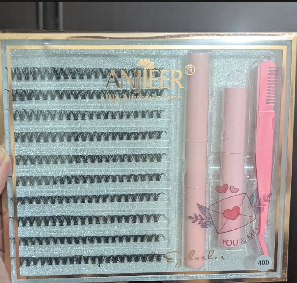 Mink & Soft Natural DIY Cluster Lashes Extension Kit