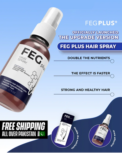FEG Plus Hair Spray - Boosts Regrowth & Thickens Hair