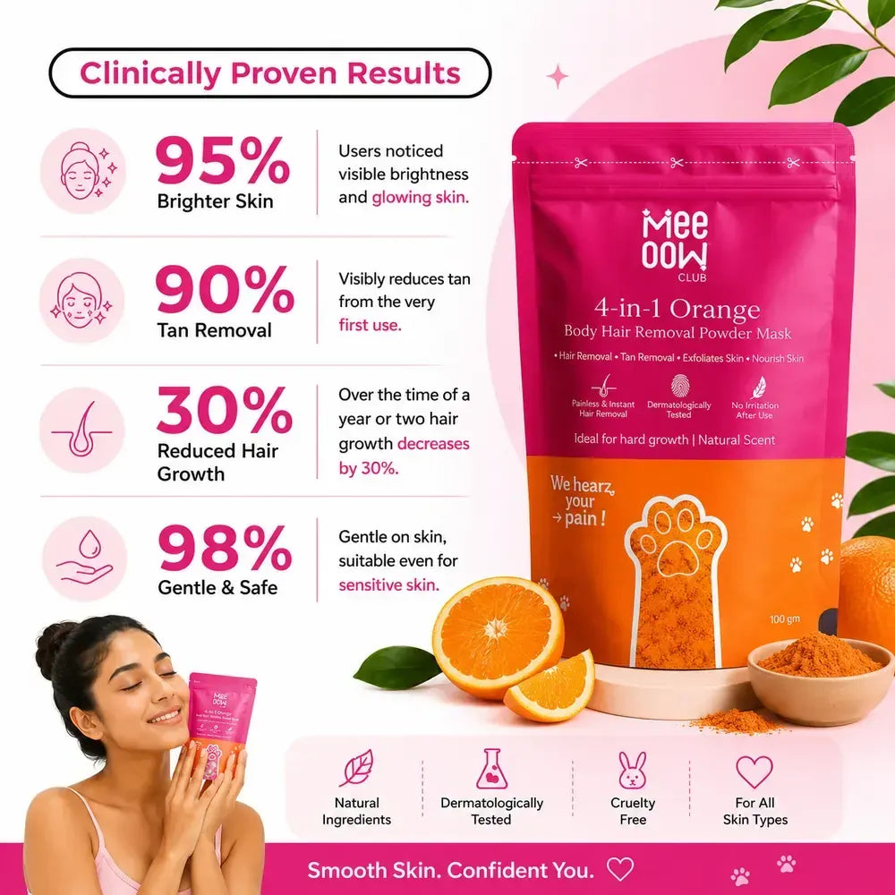 MEOW BODY HAIR REMOVAL WAX POWDER