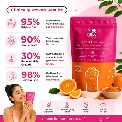 MEOW BODY HAIR REMOVAL WAX POWDER