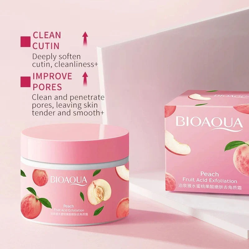 Bioaqua Peach Extract Fruit Acid Exfoliating Face Gel Cream 140G