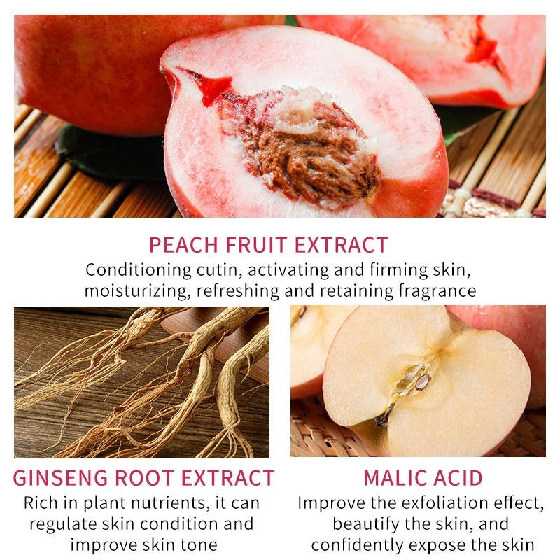 Bioaqua Peach Extract Fruit Acid Exfoliating Face Gel Cream 140G