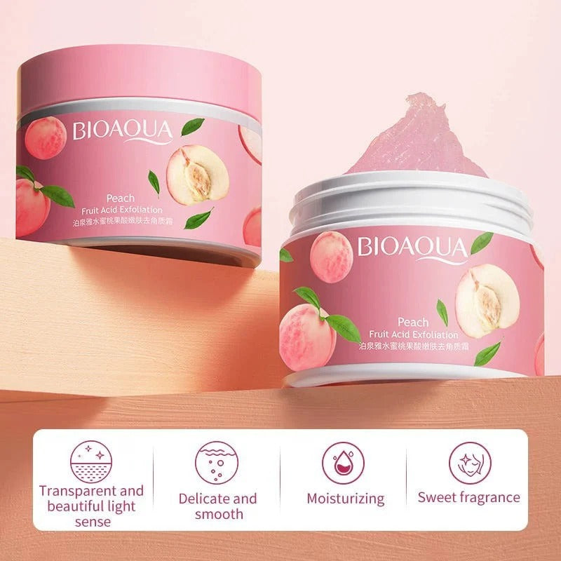 Bioaqua Peach Extract Fruit Acid Exfoliating Face Gel Cream 140G