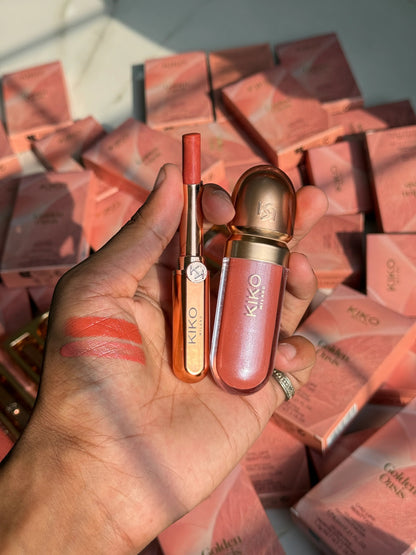 KIKO MILANO GOLDEN OASIS chic lips beauty kit
