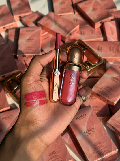 KIKO MILANO GOLDEN OASIS chic lips beauty kit