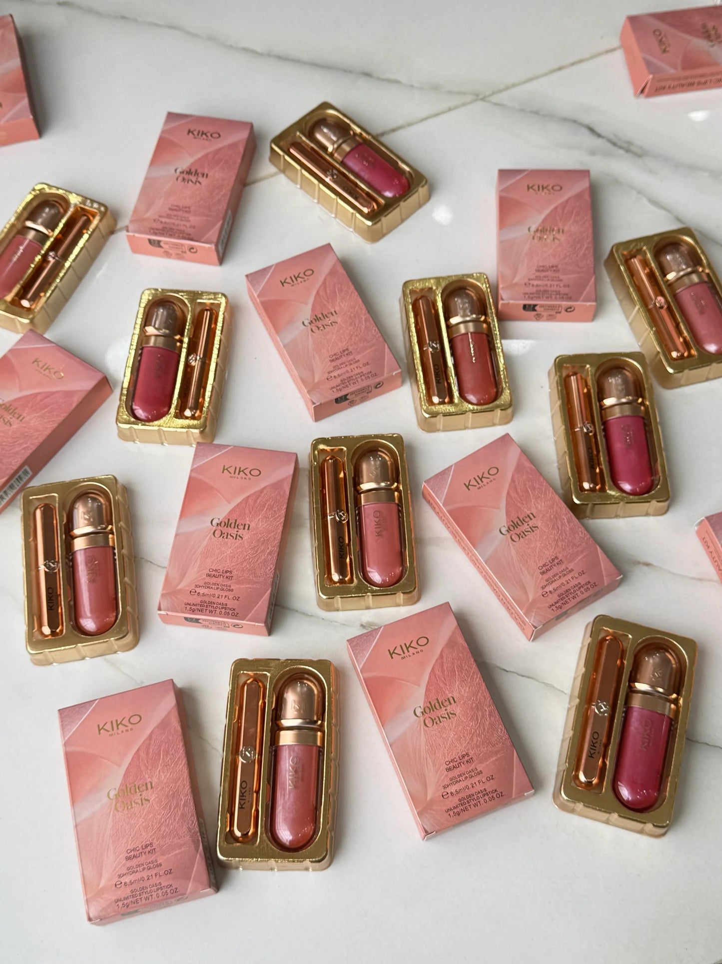 KIKO MILANO GOLDEN OASIS chic lips beauty kit
