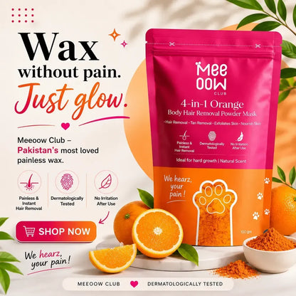 MEOW BODY HAIR REMOVAL WAX POWDER