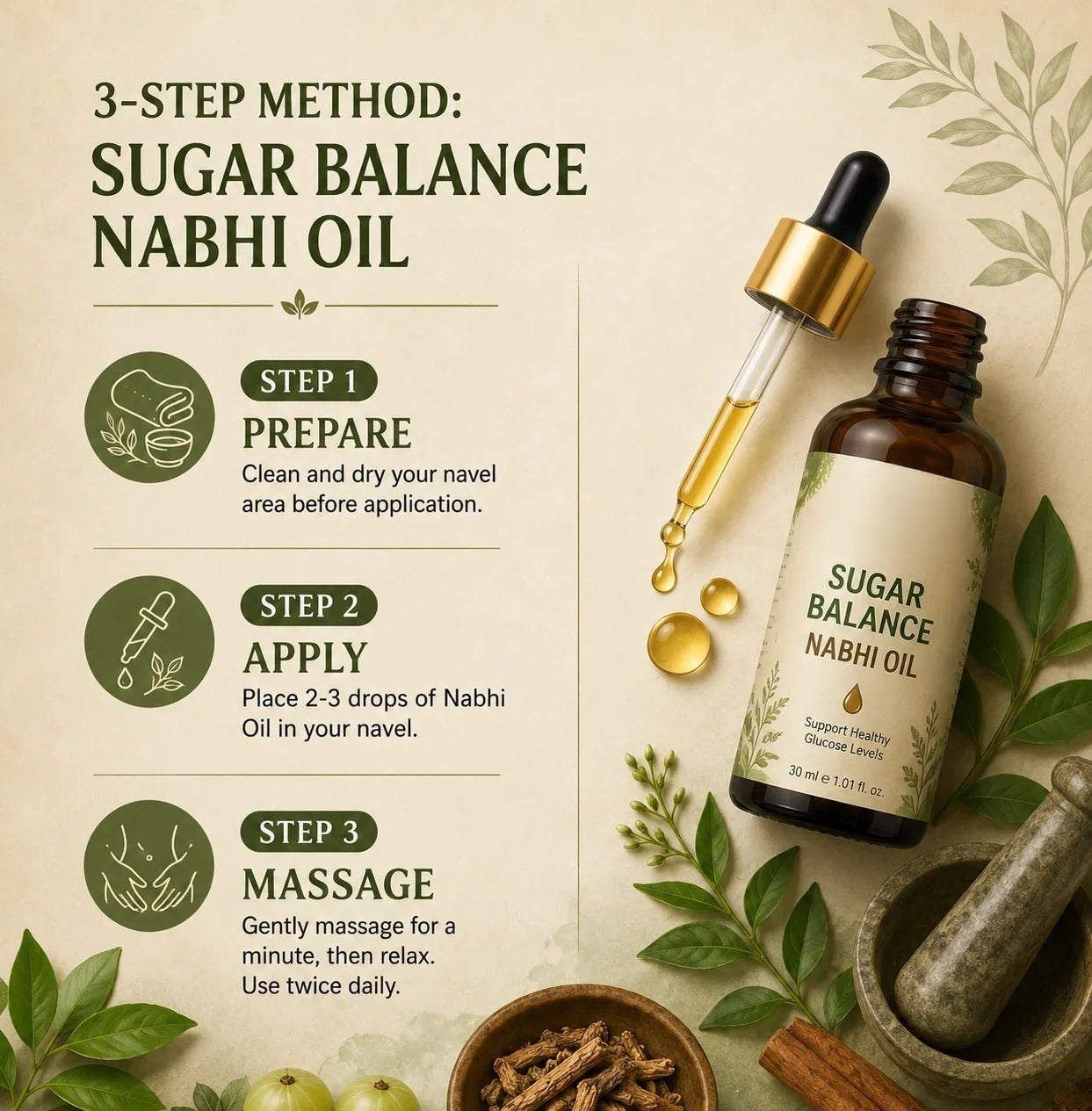 Sugar Balance Nabhi Oil 30ml
