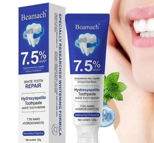 7.5% Nano Hydroxyapatite Teeth Whitening Toothpaste 120GM (Buy 1 Get 2 Free)